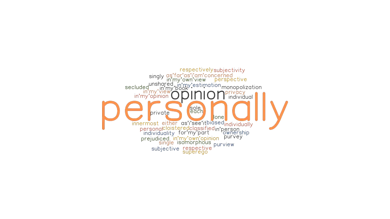 PERSONALLY Synonyms And Related Words What Is Another Word For 