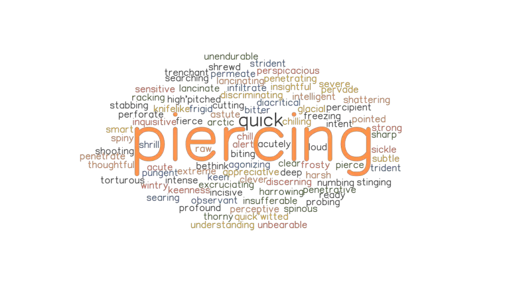 PIERCING Synonyms and Related Words. What is Another Word for PIERCING