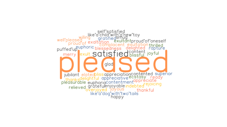 PLEASED Synonyms And Related Words What Is Another Word For PLEASED 