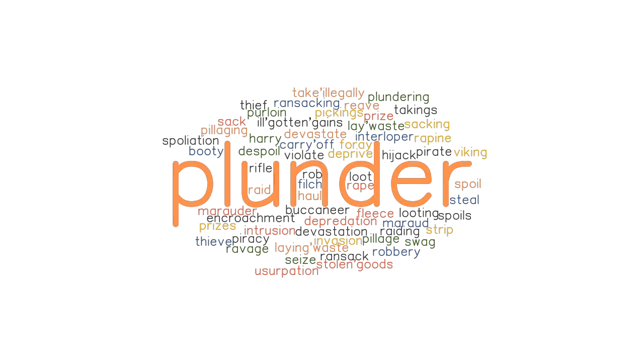 PLUNDER Synonyms And Related Words What Is Another Word For PLUNDER 