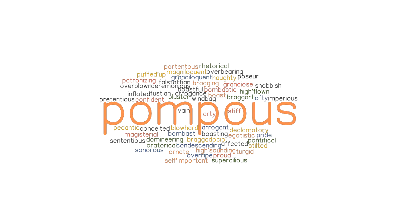 Pompous Synonyms And Related Words What Is Another Word For Pompous Grammartop Com