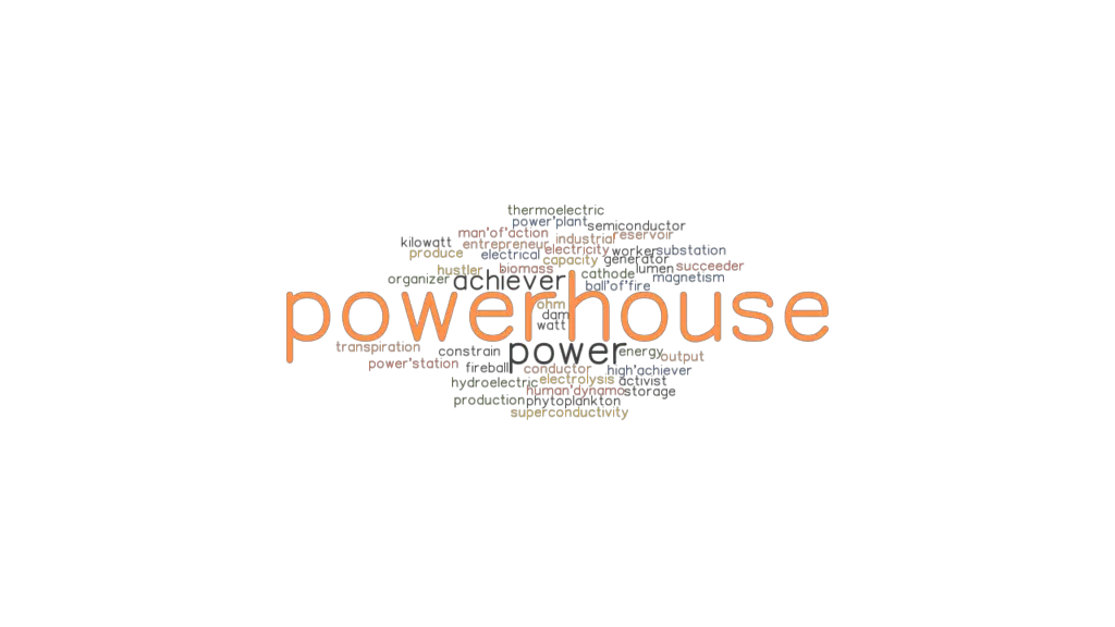 POWERHOUSE Synonyms And Related Words What Is Another Word For 