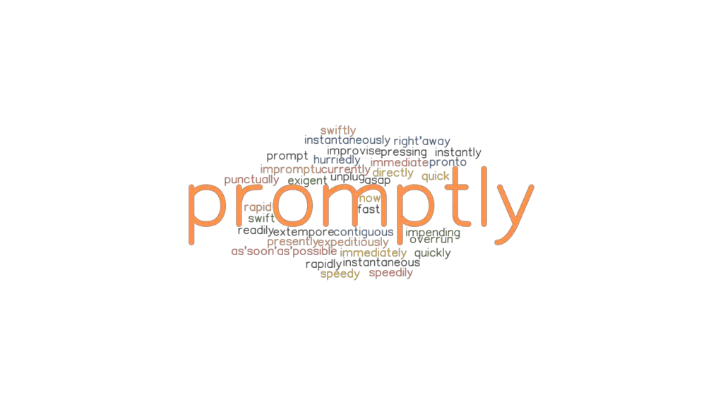 PROMPTLY Synonyms And Related Words What Is Another Word For PROMPTLY 