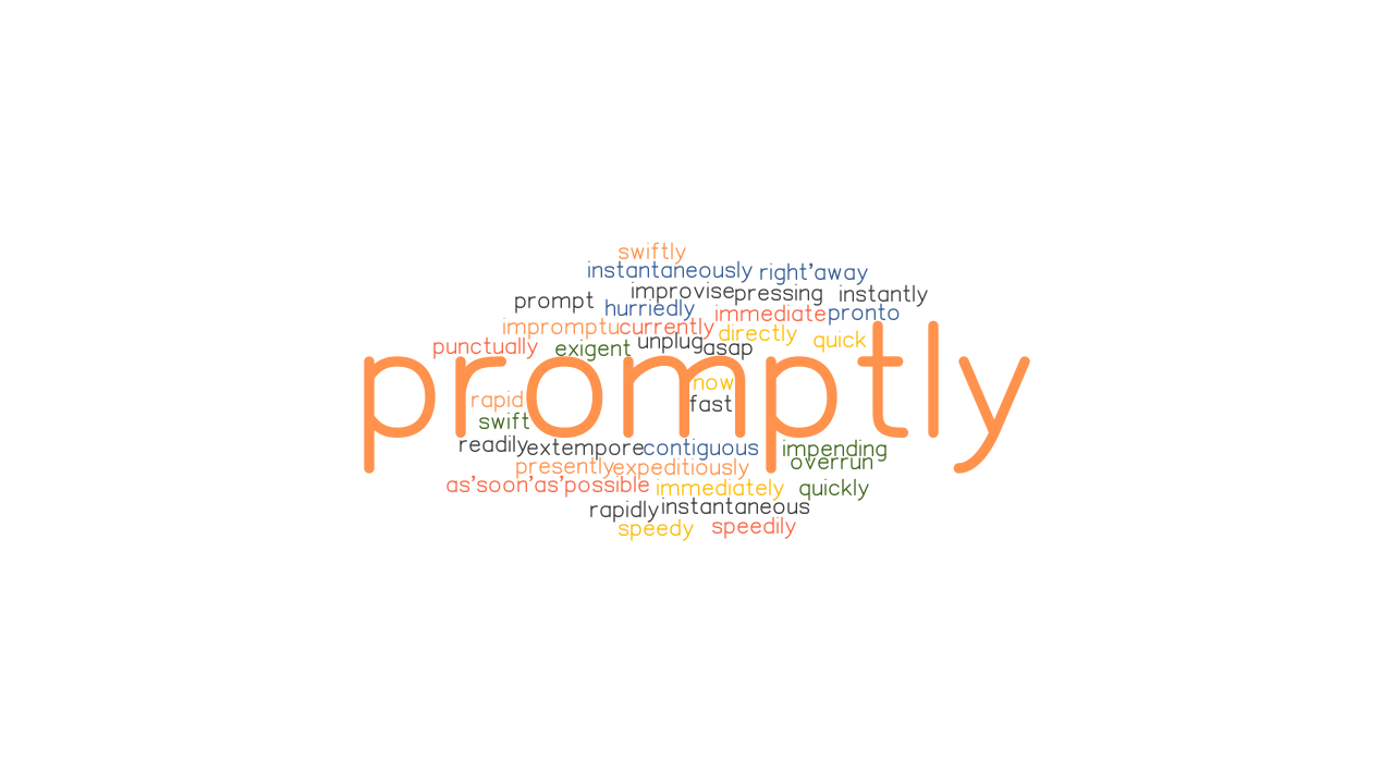 PROMPTLY Synonyms And Related Words What Is Another Word For PROMPTLY 