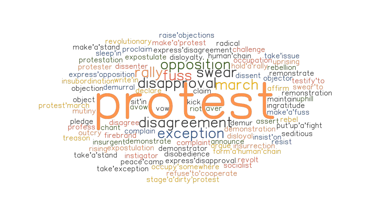 PROTEST Synonyms And Related Words What Is Another Word For PROTEST 