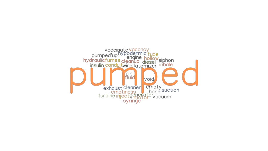 PUMPED Synonyms and Related Words. What is Another Word for PUMPED