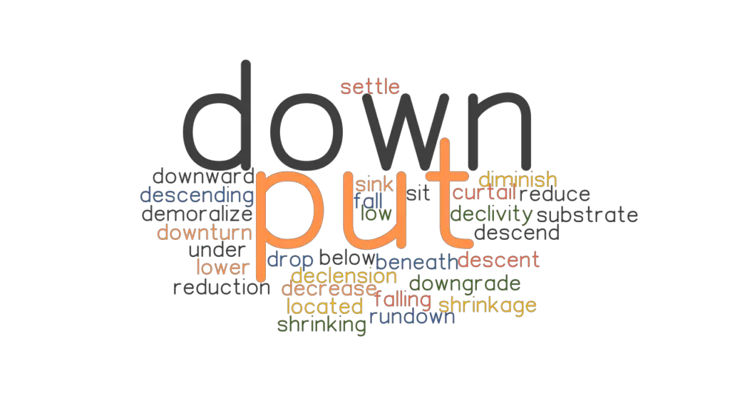 PUT DOWN Synonyms And Related Words What Is Another Word For PUT DOWN 