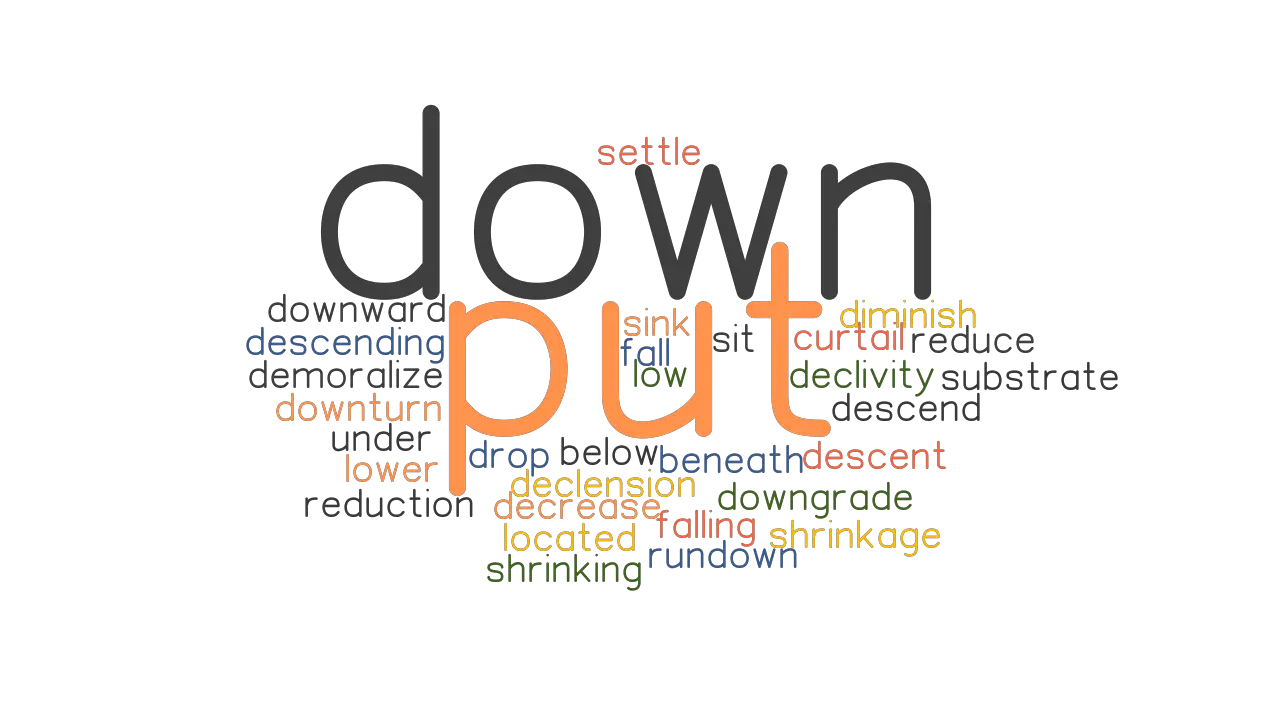 PUT DOWN Synonyms And Related Words What Is Another Word For PUT DOWN 