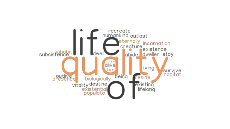 QUALITY OF LIFE Synonyms And Related Words What Is Another Word For 