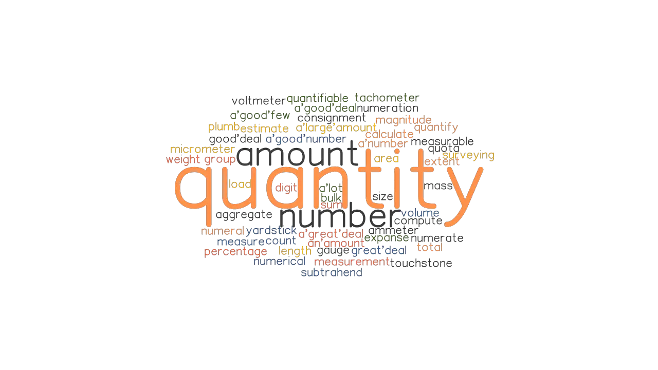 QUANTITY Synonyms And Related Words What Is Another Word For QUANTITY GrammarTOP