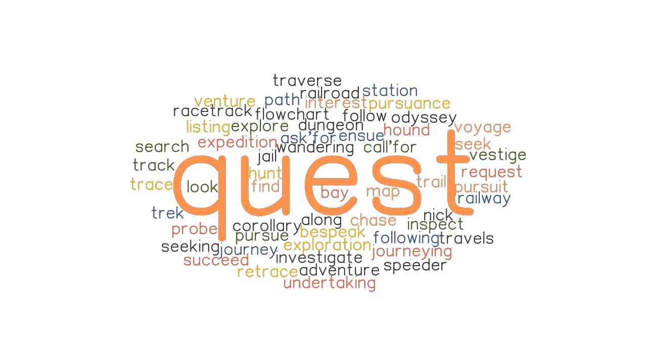 QUEST Synonyms And Related Words What Is Another Word For QUEST 