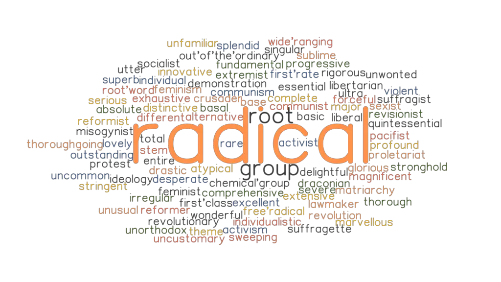 RADICAL Synonyms and Related Words. What is Another Word for RADICAL