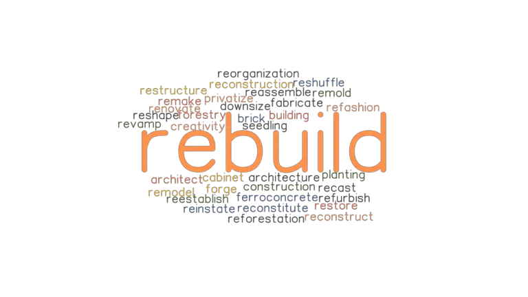 REBUILD Synonyms And Related Words What Is Another Word For REBUILD 