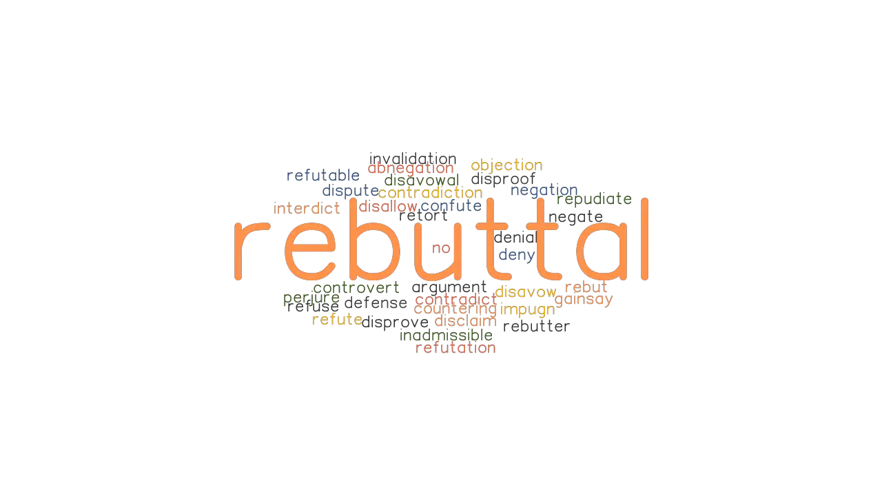 REBUTTAL Synonyms and Related Words. What is Another Word for REBUTTAL