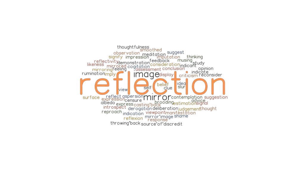 REFLECTION: Synonyms and Related Words. What is Another Word for ...
