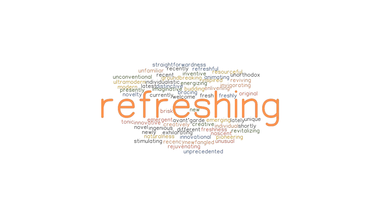 REFRESHING Synonyms And Related Words What Is Another Word For 