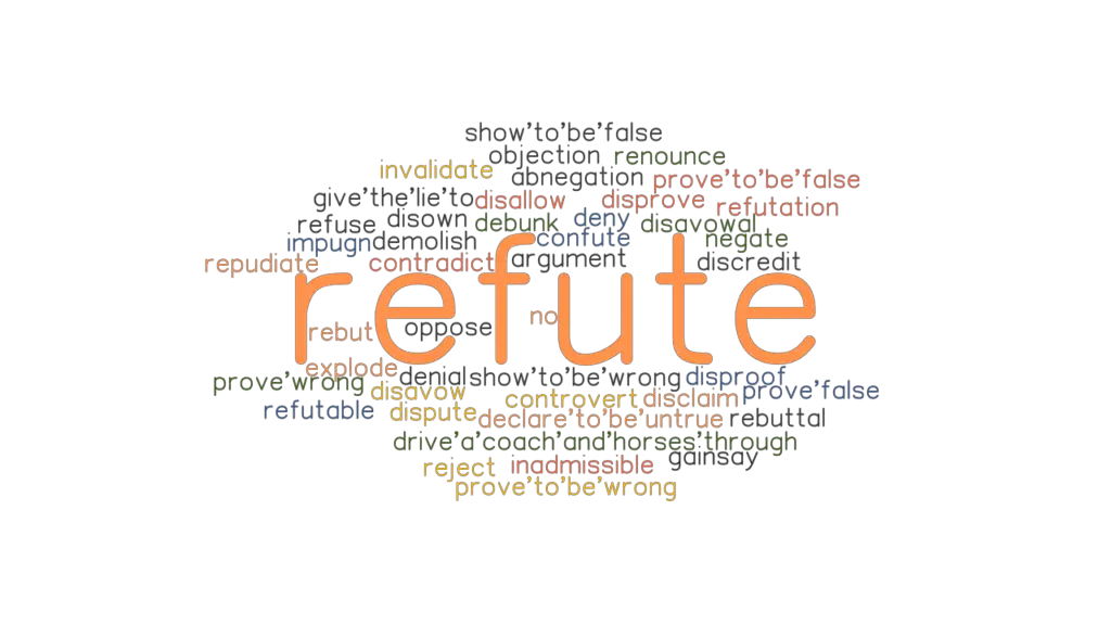 REFUTE Synonyms And Related Words What Is Another Word For REFUTE 