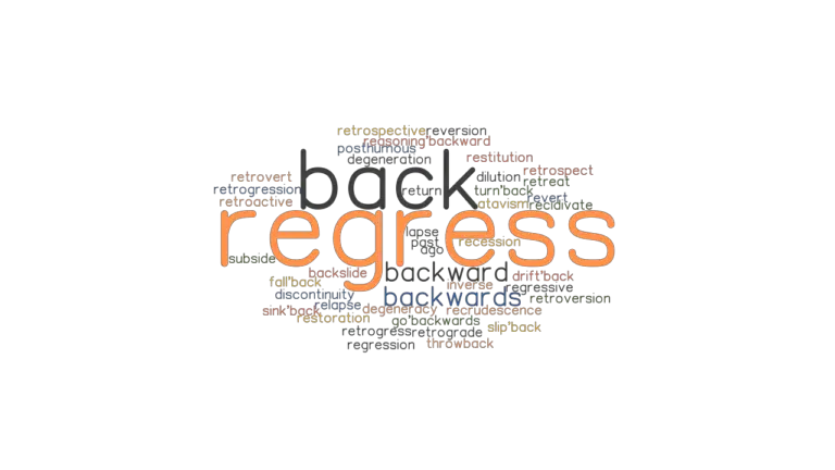 synonyms for regress