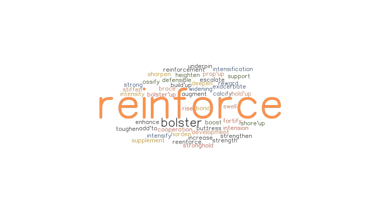 REINFORCE Synonyms And Related Words What Is Another Word For 