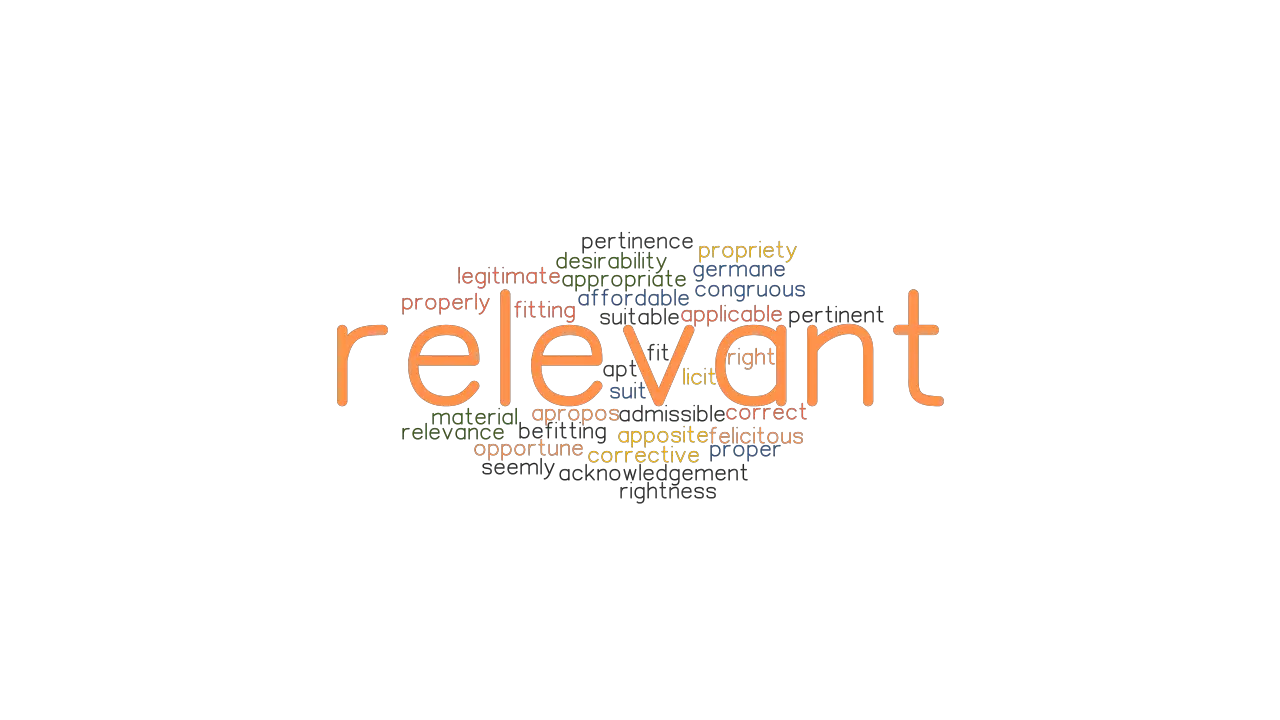 RELEVANT: Synonyms and Related Words. What is Another Word for RELEVANT? - GrammarTOP.com