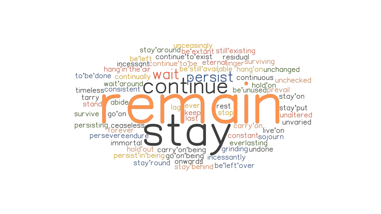 REMAIN Synonyms And Related Words What Is Another Word For REMAIN 