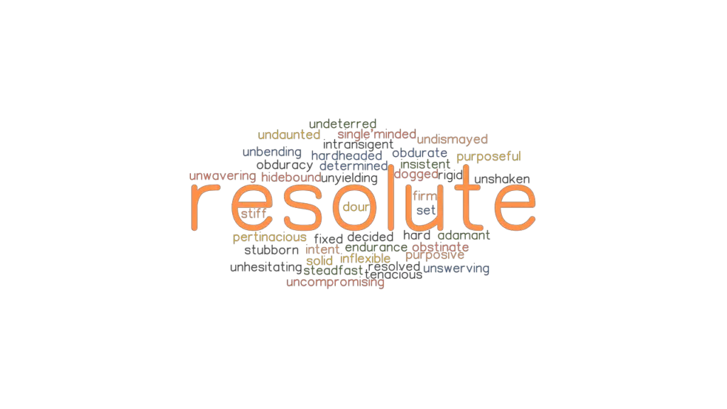 RESOLUTE Synonyms and Related Words. What is Another Word for RESOLUTE