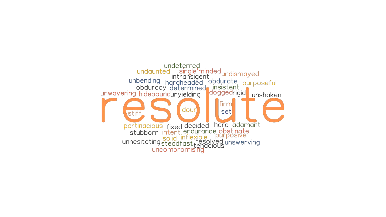 RESOLUTE: Synonyms and Related Words. What is Another Word RESOLUTE? - GrammarTOP.com