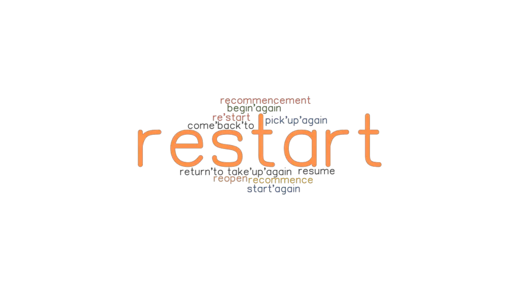 RESTART Synonyms And Related Words What Is Another Word For RESTART 