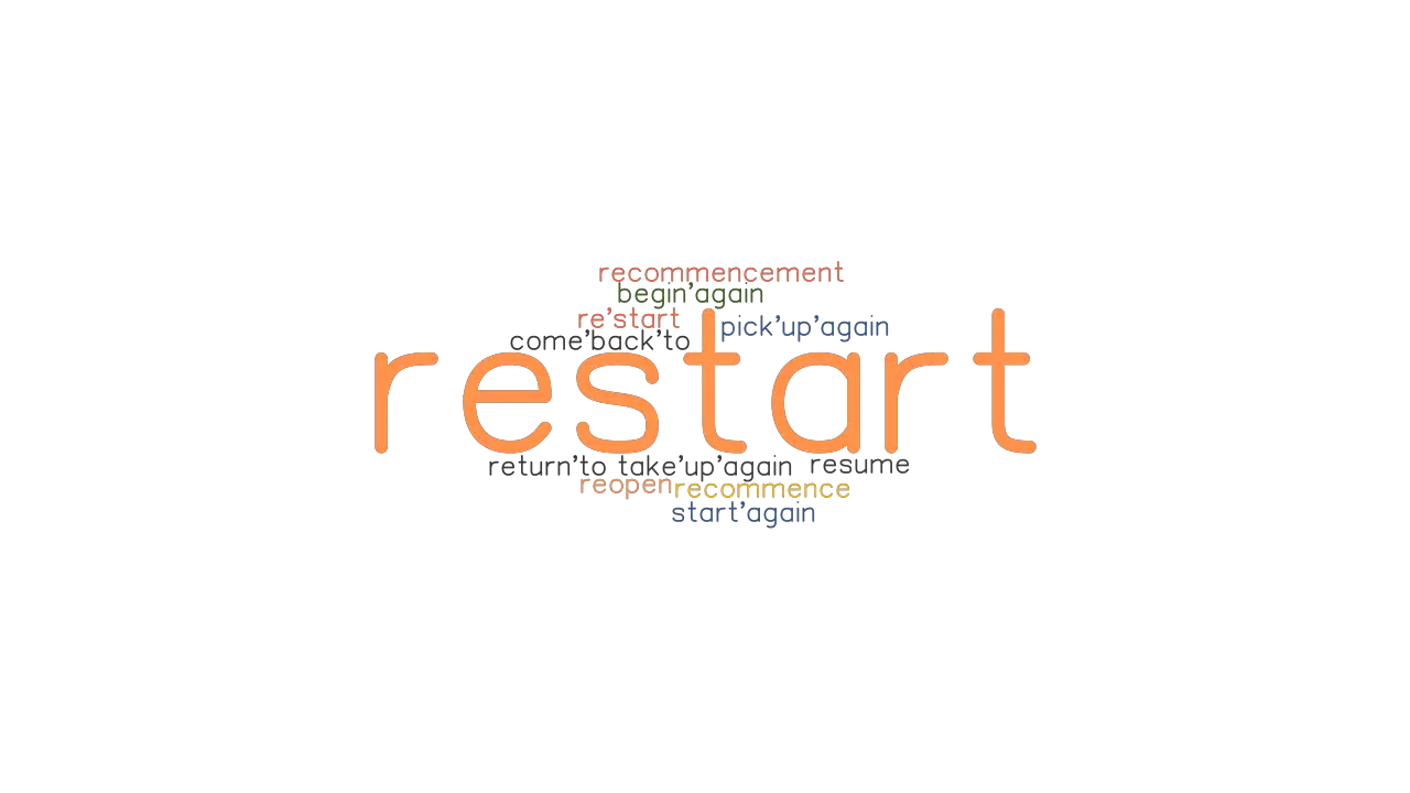 RESTART Synonyms And Related Words What Is Another Word For RESTART 