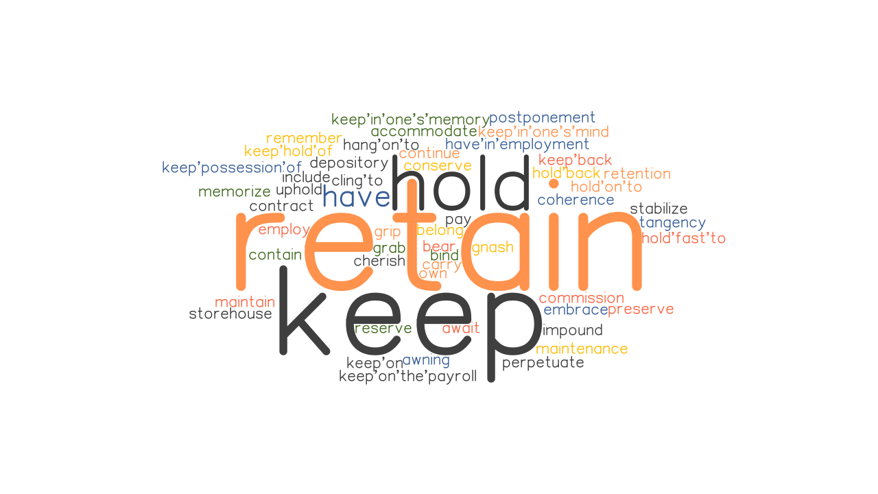 RETAIN Synonyms And Related Words What Is Another Word For RETAIN 