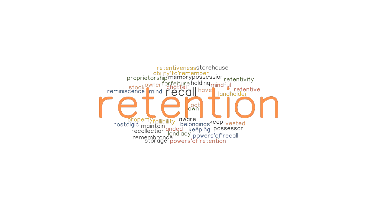 RETENTION Synonyms And Related Words What Is Another Word For 