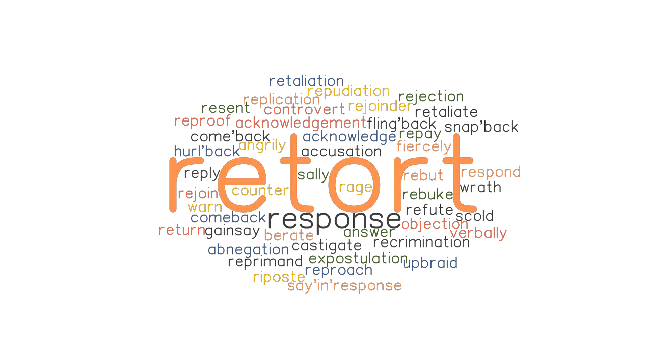 RETORT Synonyms And Related Words What Is Another Word For RETORT 