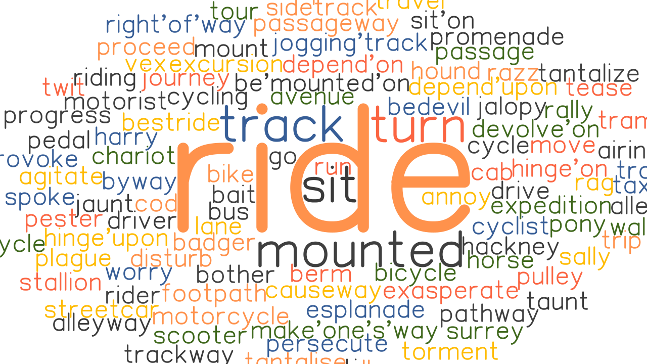 RIDE Synonyms And Related Words What Is Another Word For RIDE 