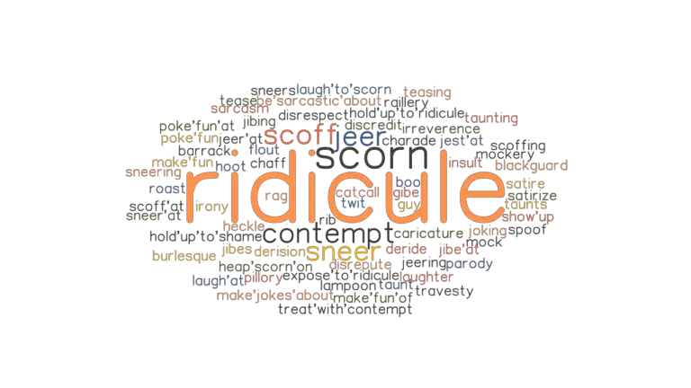 RIDICULE Synonyms And Related Words What Is Another Word For RIDICULE 