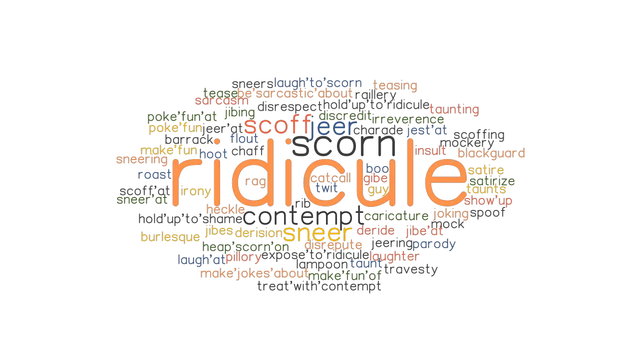 RIDICULE Synonyms And Related Words What Is Another Word For RIDICULE 