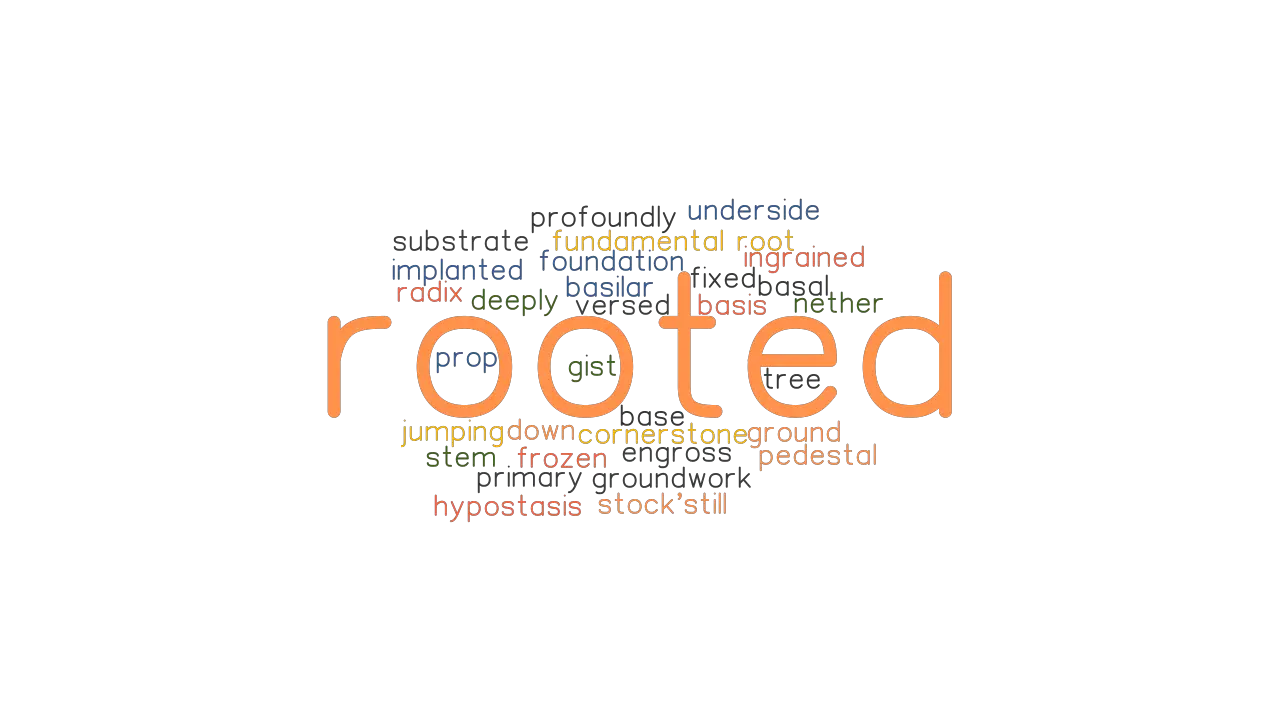 ROOTED Synonyms And Related Words What Is Another Word For ROOTED 