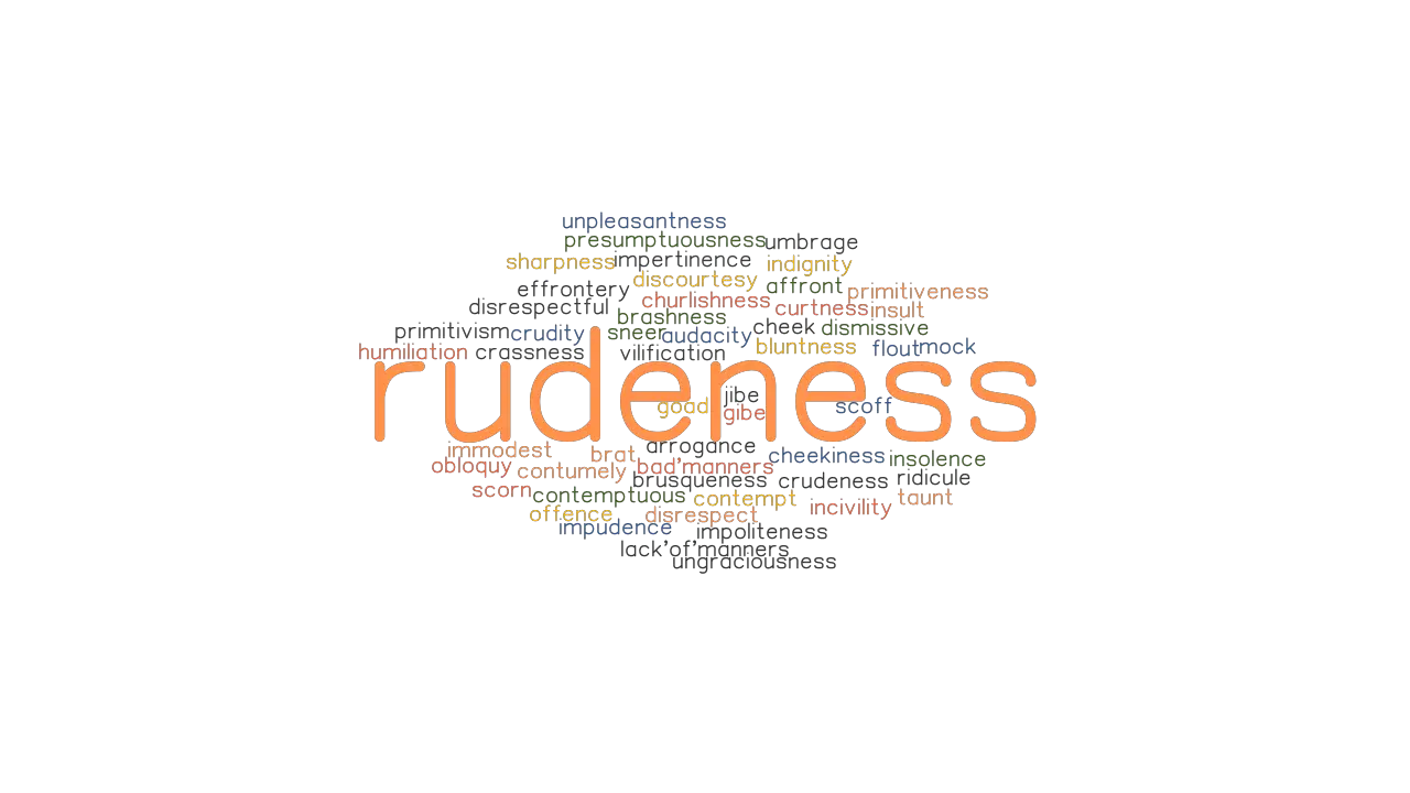 RUDENESS Synonyms and Related Words. What is Another Word for ...