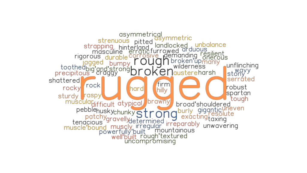 RUGGED Synonyms And Related Words What Is Another Word For RUGGED 