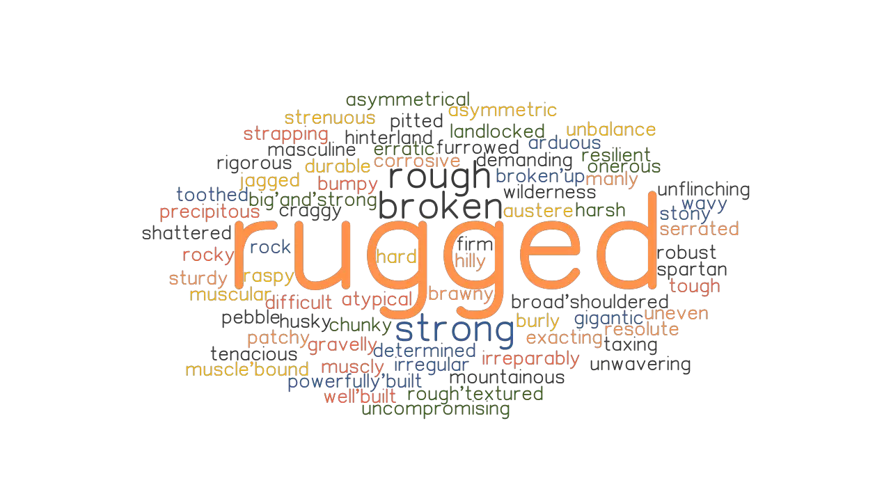 RUGGED Synonyms And Related Words What Is Another Word For RUGGED 