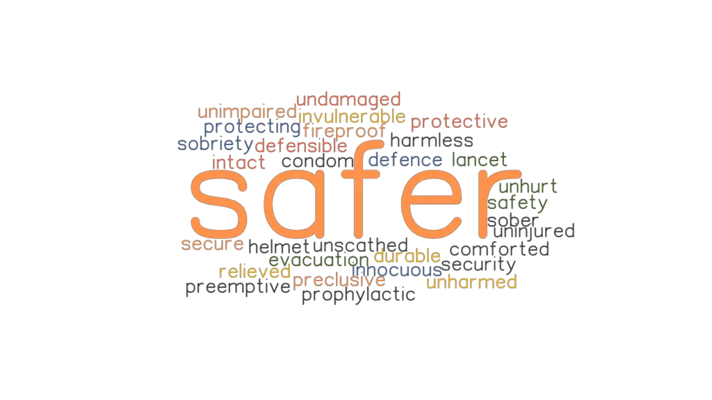 SAFER Synonyms And Related Words What Is Another Word For SAFER 