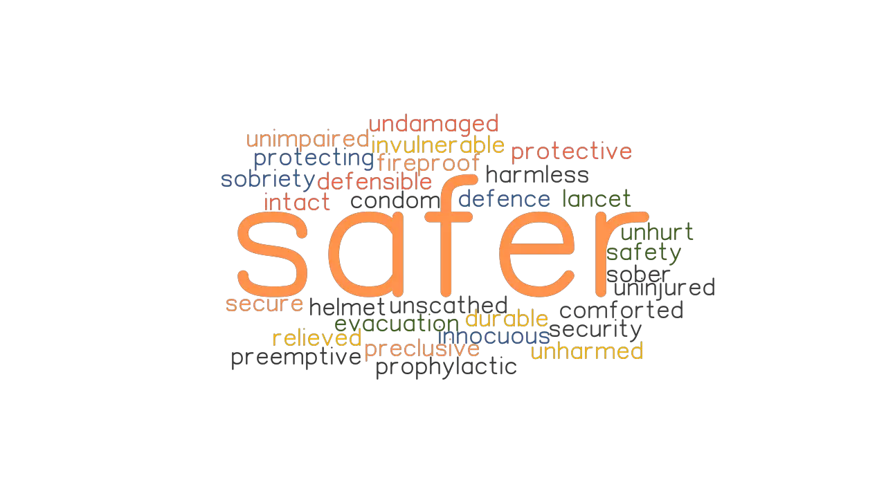 SAFER Synonyms And Related Words What Is Another Word For SAFER 