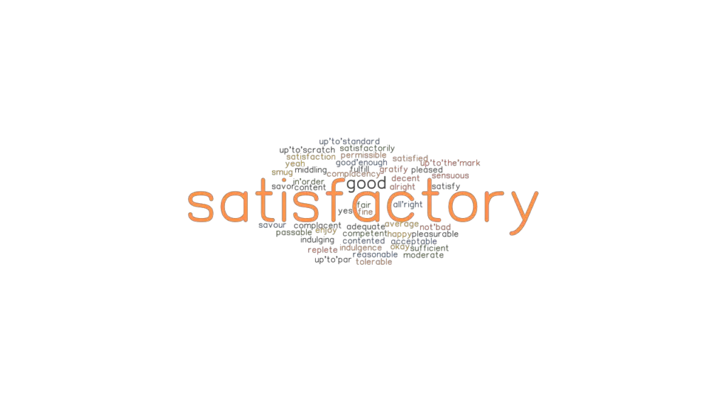 satisfactory synonym