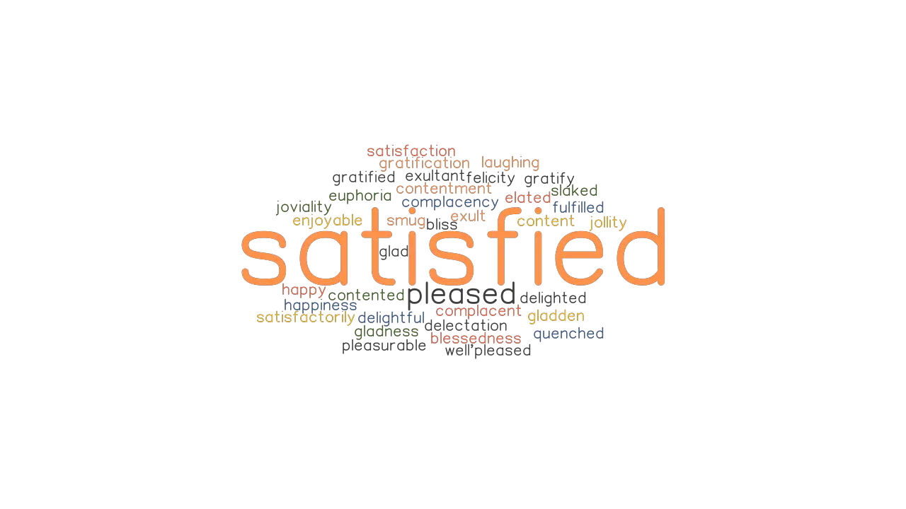 SATISFIED Synonyms And Related Words What Is Another Word For 