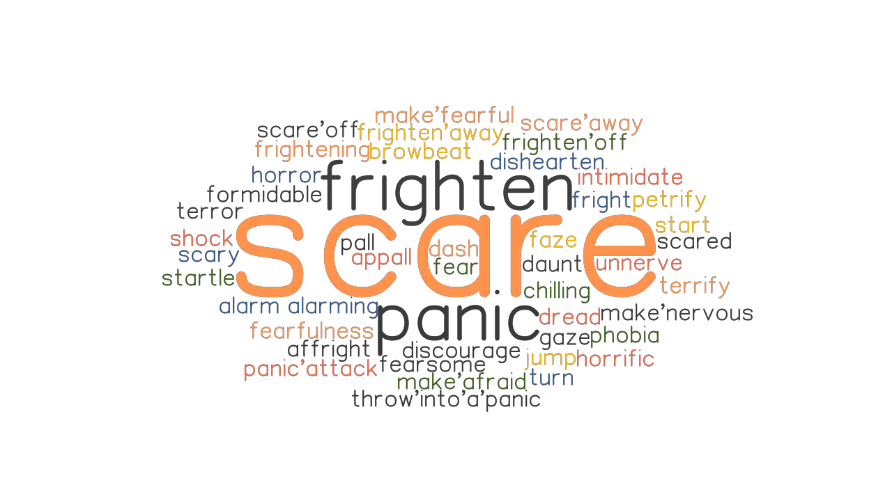 SCARE Synonyms and Related Words. What is Another Word for SCARE ...