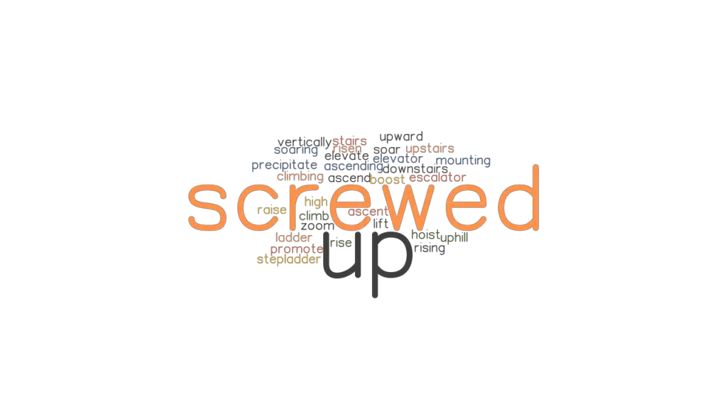 SCREWED UP Synonyms and Related Words. What is Another Word for