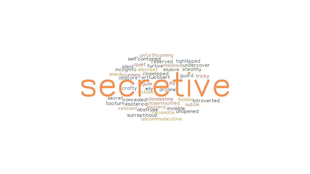 SECRETIVE Synonyms And Related Words What Is Another Word For 