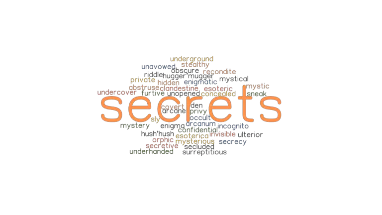 SECRETS Synonyms And Related Words What Is Another Word For SECRETS 