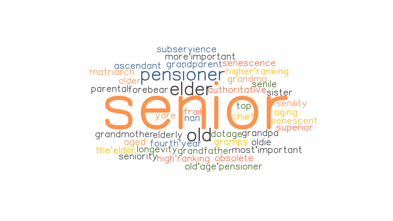 SENIOR Synonyms And Related Words What Is Another Word For SENIOR 