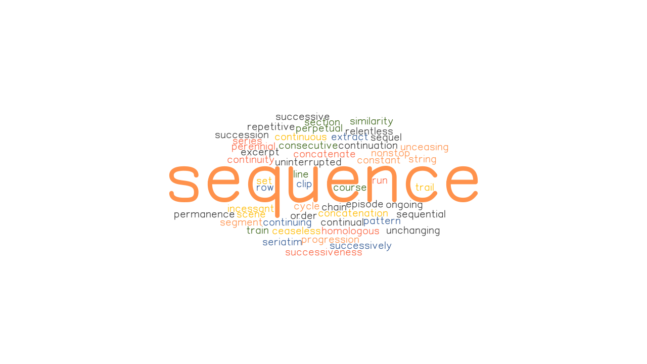 SEQUENCE Synonyms And Related Words What Is Another Word For SEQUENCE 