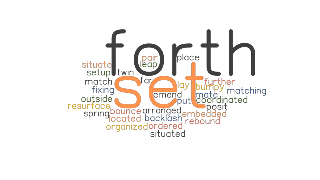 SET FORTH Synonyms And Related Words What Is Another Word For SET 